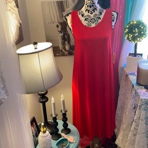 NWT RED TANK DRESS